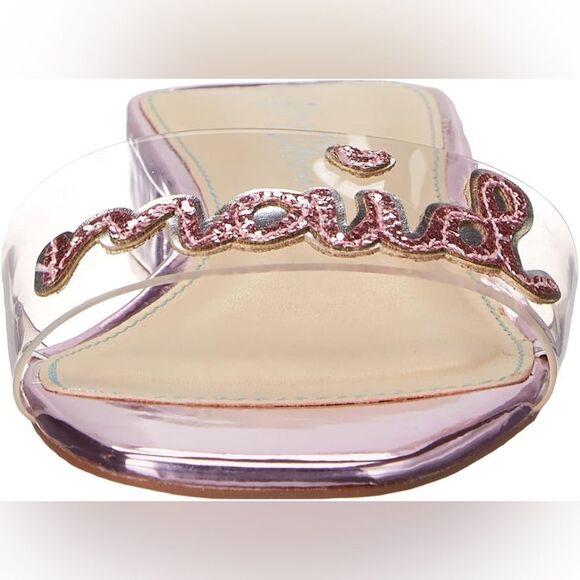 NWOB Blue by Betsy Johnson Sb-Mint Slide Sandal pink bridesmaid Sz 9 - Picture 4 of 9